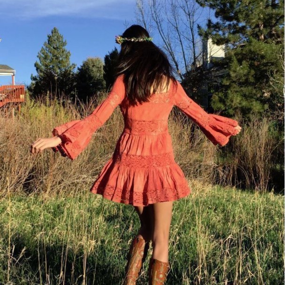 NEW Free People 'Pippa' Gauze Fit & Flare Dress ~ Size 8~ NWT!!!